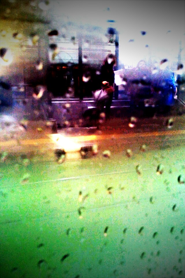 Rainy days – woman in the rain